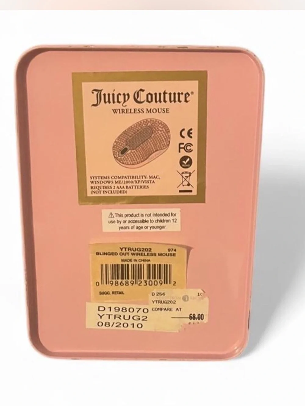 Rate Y2K Juicy Couture Rose bedazzled  Wireless Mouse